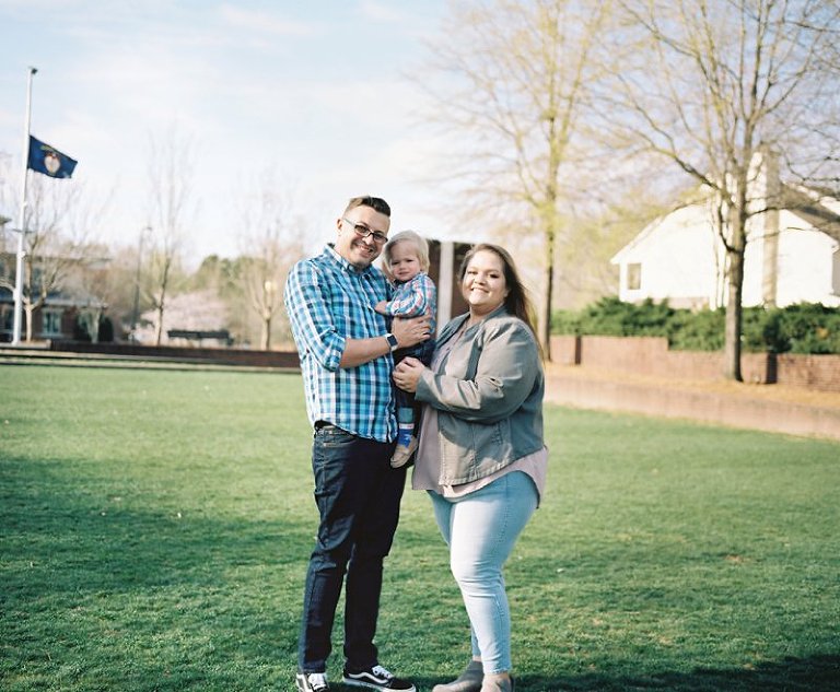 alt="The Village Green Smyrna Family Photoshoot on Film"